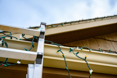 Christmas lights with clips