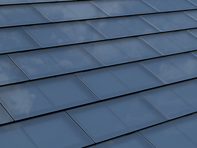 solar or photovoltaic shingle roof material