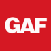 GAF logo on a red background.
