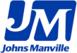 Johns Manville logo in blue.